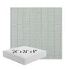 Picture of Kaia Mist | 24" x 24" x 5" Square Outdoor Cushion - Sunbrella© Fabric