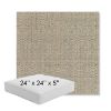 Picture of Linen Stone | 24" x 24" x 5" Square Outdoor Cushion - Sunbrella© Fabric