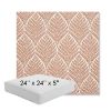 Picture of Linnaeus Clay | 24" x 24" x 5" Square Outdoor Cushion - Sunbrella© Fabric