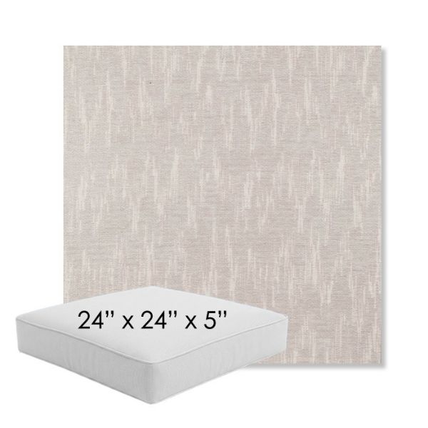 Picture of Mountains Snow | 24" x 24" x 5" Square Outdoor Cushion - Sunbrella© Fabric
