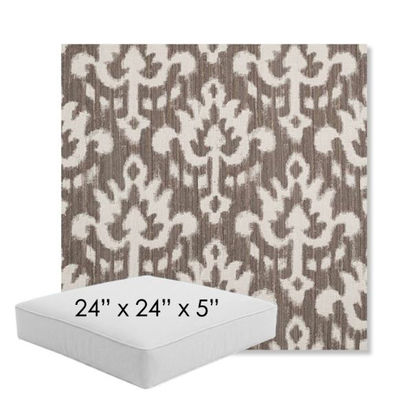 Picture of Patra Mushroom | 24" x 24" x 5" Square Outdoor Cushion - Sunbrella© Fabric