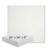 Picture of Pique Salt | 24" x 24" x 5" Square Outdoor Cushion - Sunbrella© Fabric
