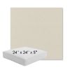 Picture of Play Snow | 24" x 24" x 5" Square Outdoor Cushion - Sunbrella© Fabric