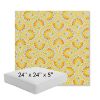 Picture of Plume Tropics | 24" x 24" x 5" Square Outdoor Cushion - Sunbrella© Fabric