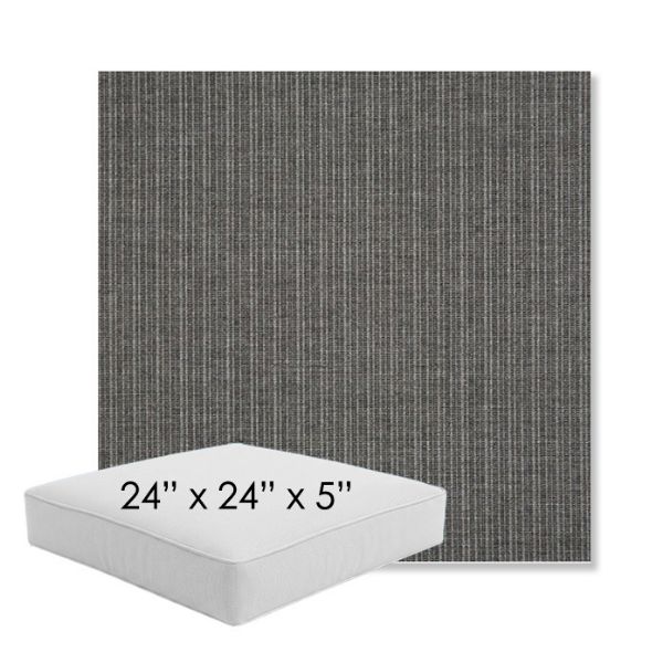 Picture of Proven Charcoal | 24" x 24" x 5" Square Outdoor Cushion - Sunbrella© Fabric