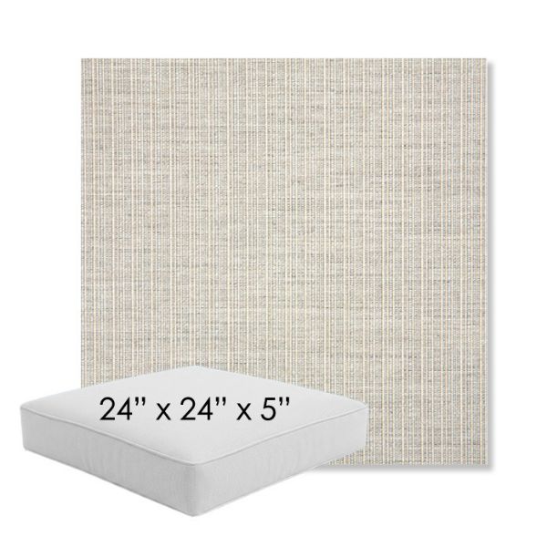 Picture of Proven Dove | 24" x 24" x 5" Square Outdoor Cushion - Sunbrella© Fabric