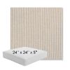 Picture of Replay Taupe | 24" x 24" x 5" Square Outdoor Cushion - Sunbrella© Fabric