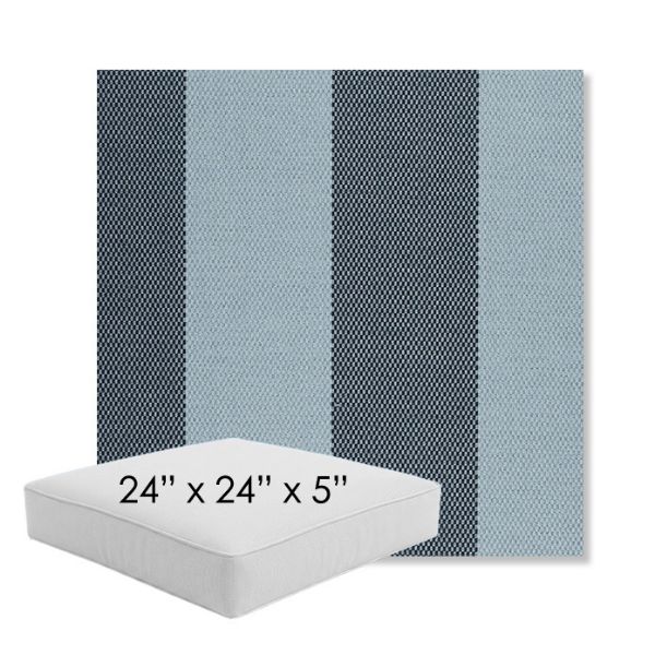 Picture of Rothko Oceanfront | 24" x 24" x 5" Square Outdoor Cushion - Sunbrella© Fabric