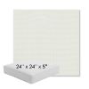 Picture of Sailcloth Salt | 24" x 24" x 5" Square Outdoor Cushion - Sunbrella© Fabric