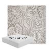 Picture of Sensibility Linen | 24" x 24" x 5" Square Outdoor Cushion - Sunbrella© Fabric