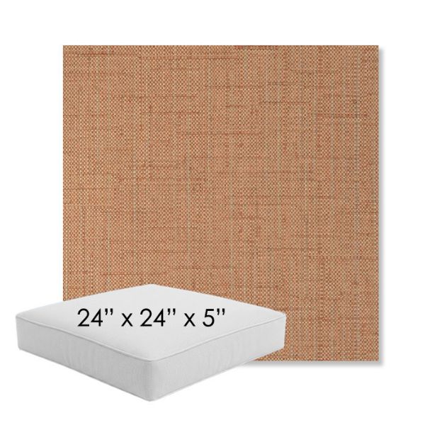 Picture of Willa Clay | 24" x 24" x 5" Square Outdoor Cushion - Sunbrella© Fabric