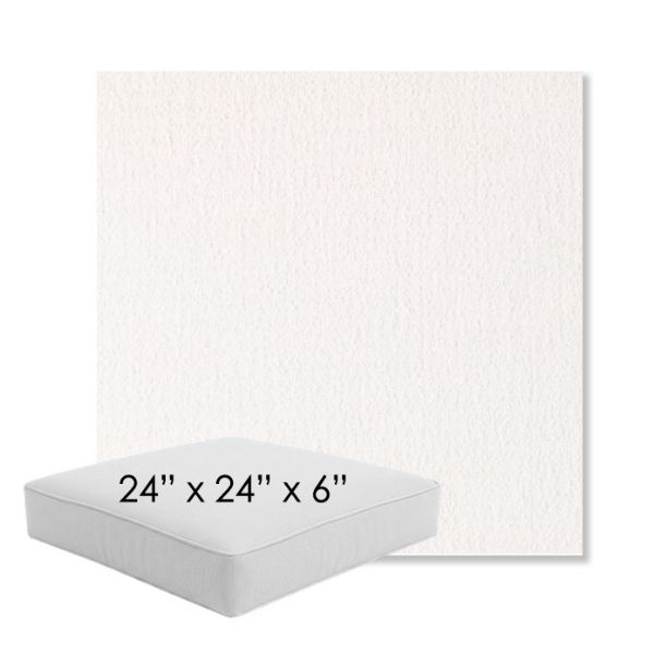 Picture of Abstraction Snow | 24" x 24" x 6" Square Outdoor Cushion - Sunbrella© Fabric