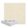 Picture of Abundant Snow | 24" x 24" x 6" Square Outdoor Cushion - Sunbrella© Fabric
