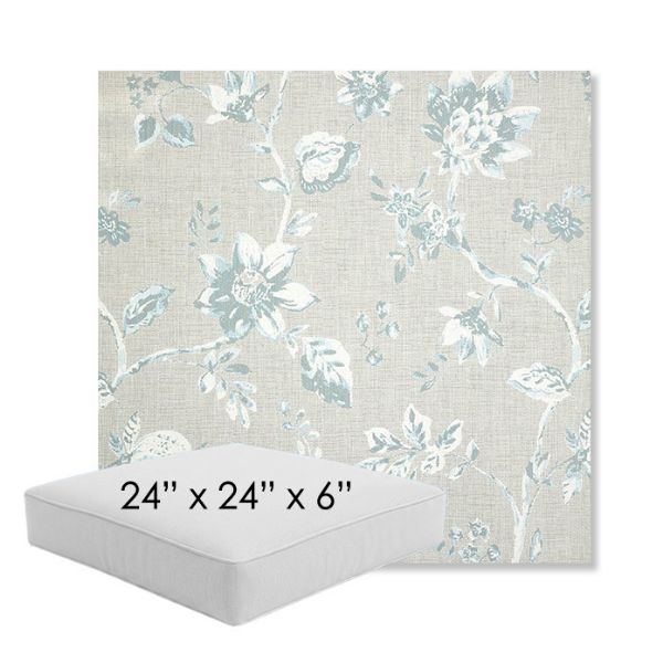 Picture of Ariana Dew | 24" x 24" x 6" Square Outdoor Cushion - Sunbrella© Fabric