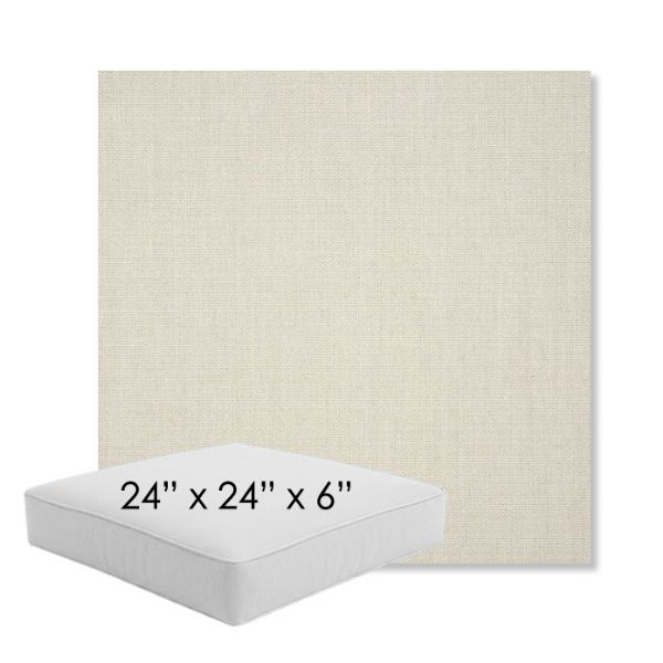 Picture of Canvas Cloud | 24" x 24" x 6" Square Outdoor Cushion - Sunbrella© Fabric