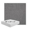 Picture of Cast Slate | 24" x 24" x 6" Square Outdoor Cushion - Sunbrella© Fabric