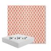 Picture of Detail Persimmon | 24" x 24" x 6" Square Outdoor Cushion - Sunbrella© Fabric