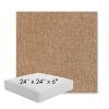 Picture of Dither Toffee | 24" x 24" x 6" Square Outdoor Cushion - Sunbrella© Fabric