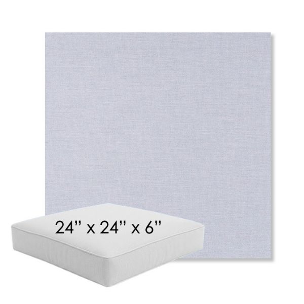 Picture of Exhale Sky | 24" x 24" x 6" Square Outdoor Cushion - Sunbrella© Fabric