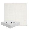 Picture of Idol Snow | 24" x 24" x 6" Square Outdoor Cushion - Sunbrella© Fabric