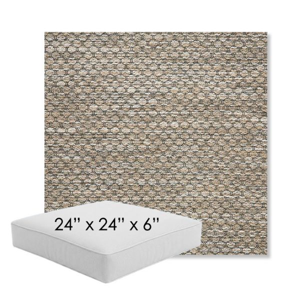 Picture of Litchfield Pebble | 24" x 24" x 6" Square Outdoor Cushion - Sunbrella© Fabric