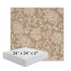 Picture of Martha Floral Spring | 24" x 24" x 6" Square Outdoor Cushion - Sunbrella© Fabric