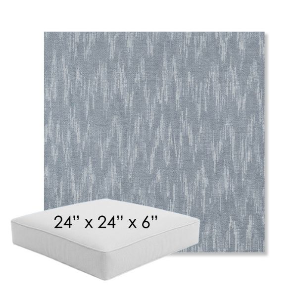 Picture of Mountains Slate | 24" x 24" x 6" Square Outdoor Cushion - Sunbrella© Fabric