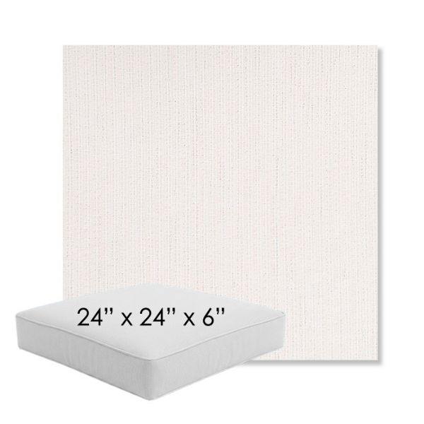 Picture of Nova Parchment | 24" x 24" x 6" Square Outdoor Cushion - Sunbrella© Fabric