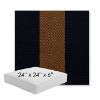 Picture of Rothko Bourbon Blue | 24" x 24" x 6" Square Outdoor Cushion - Sunbrella© Fabric