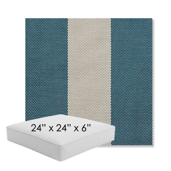 Picture of Rothko Curacao | 24" x 24" x 6" Square Outdoor Cushion - Sunbrella© Fabric