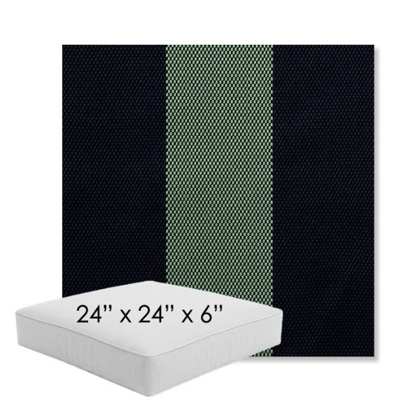 Picture of Rothko Mint Julep | 24" x 24" x 6" Square Outdoor Cushion - Sunbrella© Fabric