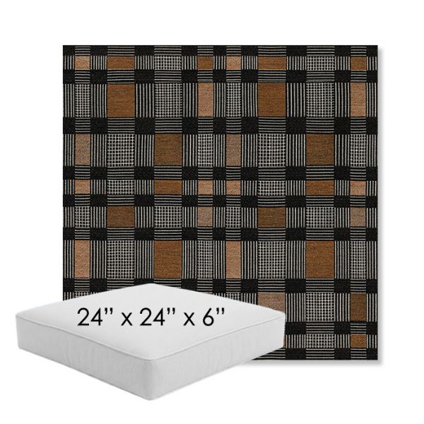 Picture of Rubix Center City | 24" x 24" x 6" Square Outdoor Cushion - Sunbrella© Fabric