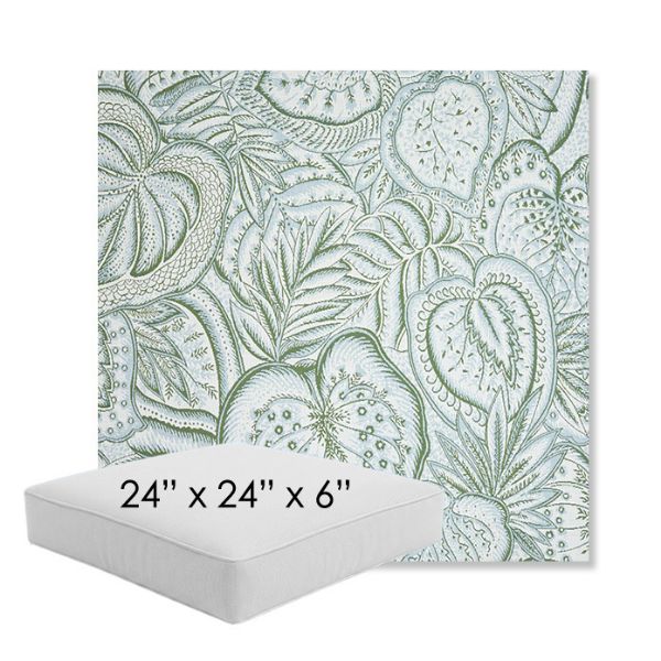 Picture of Sensibilty Spring | 24" x 24" x 6" Square Outdoor Cushion - Sunbrella© Fabric