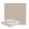 Picture of Shelter Linen | 24" x 24" x 6" Square Outdoor Cushion - Sunbrella© Fabric