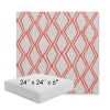 Picture of Voyage Tamale | 24" x 24" x 6" Square Outdoor Cushion - Sunbrella© Fabric