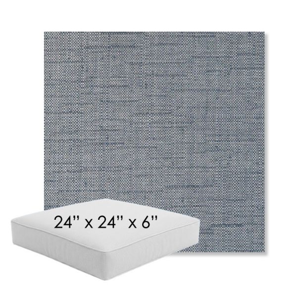 Picture of Willa Tidal | 24" x 24" x 6" Square Outdoor Cushion - Sunbrella© Fabric