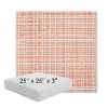 Picture of Benson Guava | 25" x 25" x 3" Square Outdoor Cushion - Sunbrella© Fabric