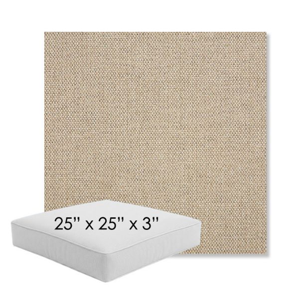 Picture of Blend Sand | 25" x 25" x 3" Square Outdoor Cushion - Sunbrella© Fabric