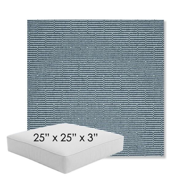 Picture of Boardwalk Surf Shop | 25" x 25" x 3" Square Outdoor Cushion - Sunbrella© Fabric