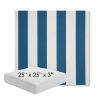 Picture of Cabana Regatta | 25" x 25" x 3" Square Outdoor Cushion - Sunbrella© Fabric