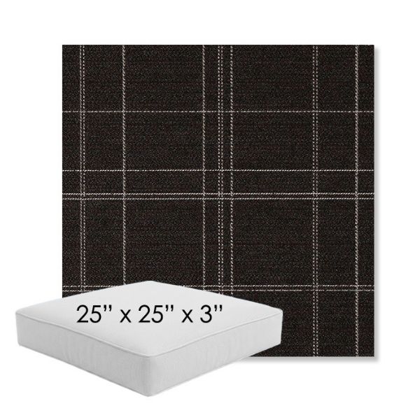 Picture of Camper Boulder | 25" x 25" x 3" Square Outdoor Cushion - Sunbrella© Fabric