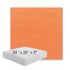 Picture of Canvas Tangerine | 25" x 25" x 3" Square Outdoor Cushion - Sunbrella© Fabric