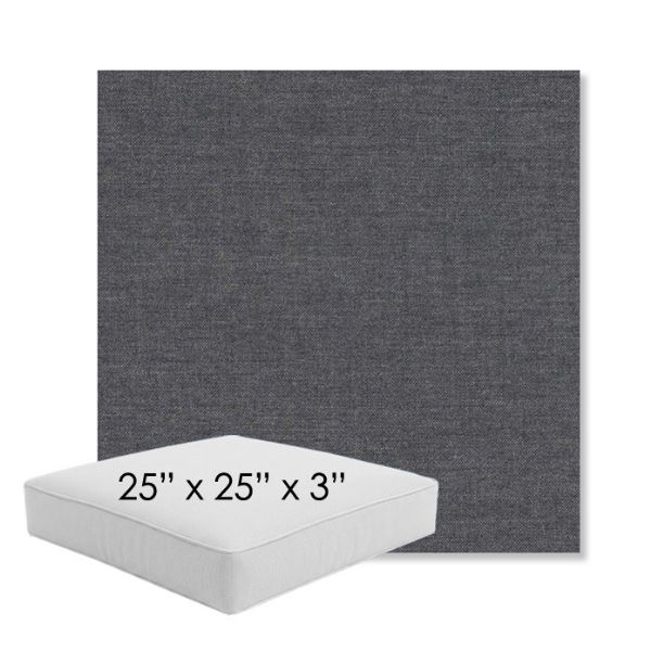 Picture of Cast Twilight | 25" x 25" x 3" Square Outdoor Cushion - Sunbrella© Fabric
