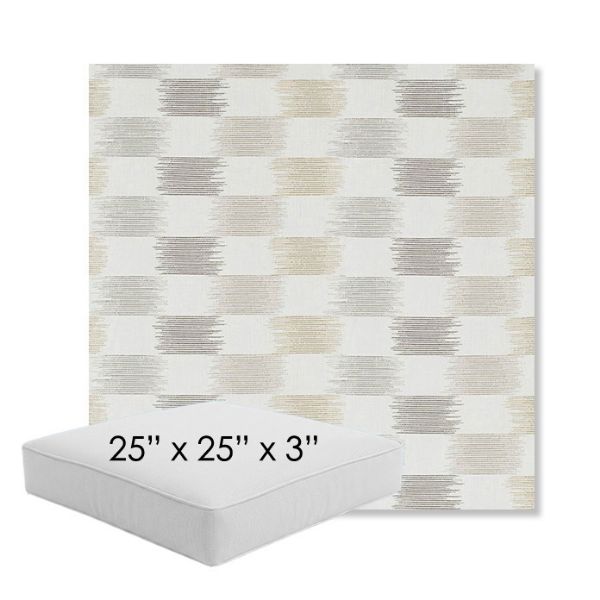 Picture of Dream Dune | 25" x 25" x 3" Square Outdoor Cushion - Sunbrella© Fabric