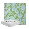 Picture of Floral Song Spring | 25" x 25" x 3" Square Outdoor Cushion - Sunbrella© Fabric