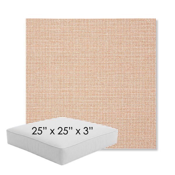 Picture of Kudos Cameo | 25" x 25" x 3" Square Outdoor Cushion - Sunbrella© Fabric