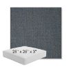Picture of Linville Indigo | 25" x 25" x 3" Square Outdoor Cushion - Sunbrella© Fabric