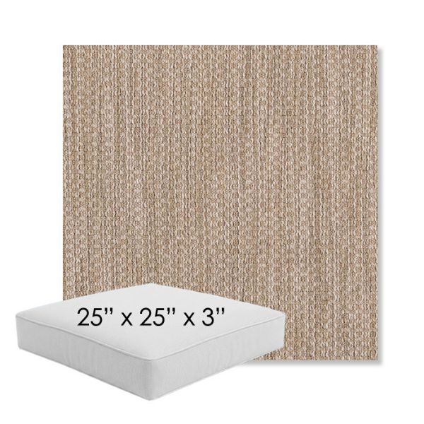 Picture of Metamorphic Sand | 25" x 25" x 3" Square Outdoor Cushion - Sunbrella© Fabric