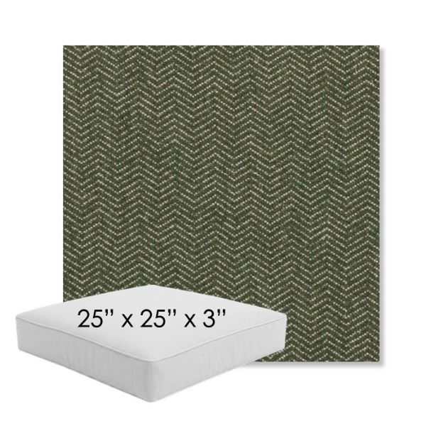 Picture of Odette Fern | 25" x 25" x 3" Square Outdoor Cushion - Sunbrella© Fabric