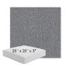 Picture of Odette Slate | 25" x 25" x 3" Square Outdoor Cushion - Sunbrella© Fabric